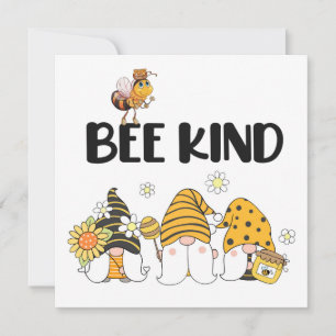 Cute Gnomes and Bee Card