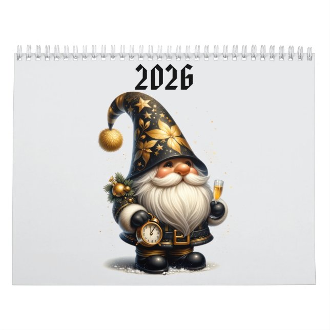 cute gnomes  calendar (Cover)