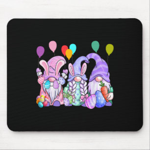 Cute Gnomes Easter Eggs Bylloons Funny Gnome Easte Mouse Pad