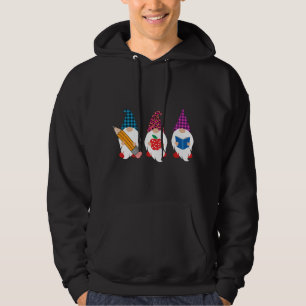 Cute Gnomes Funny Back To School Gift Teacher and Hoodie