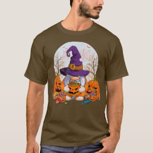 Cute Gnomes Happy Halloween Fall Candy Corn Pumpki T-Shirt