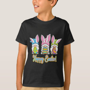 Cute Gnomes Hugs Eggs Happy Easter - Egg Hunting G T-Shirt