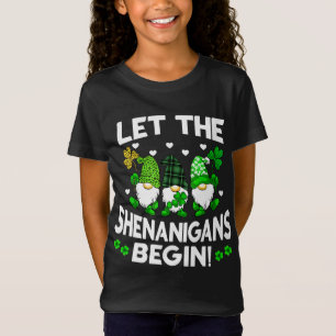 Cute Gnomes Let The Shenanigans Begin Leopard St. T-Shirt