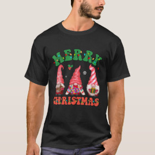 Cute Gnomes Merry Christmas Light Family Gnome Xma T-Shirt