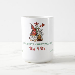 Cute Gnomes Pine Tree Our First Christmas Coffee Mug