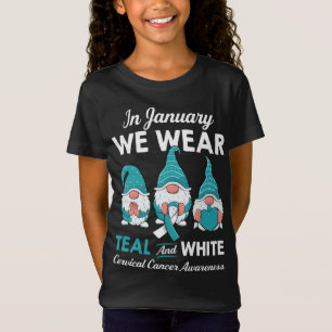 Cute gnomes support for a survivor Cervical Cancer T-Shirt