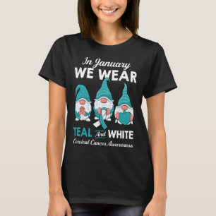 Cute gnomes support for a survivor Cervical Cancer T-Shirt