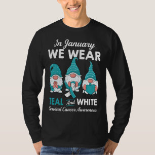Cute gnomes support for a survivor Cervical Cancer T-Shirt