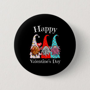 Cute Gnomes Valentines Gift Couple Matching _1 6 Cm Round Badge