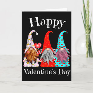 Cute Gnomes Valentines Gift Couple Matching _1  Card