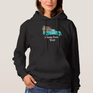Cute Gnomes With Bunny Ears Egg Hunting Truck East Hoodie