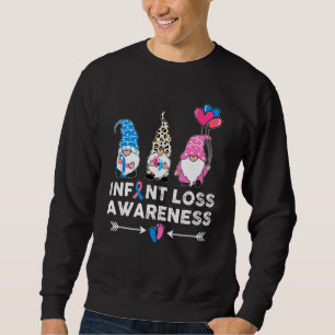 Cute Gnomies Gnome Pregnancy & Infant Loss Awarene Sweatshirt
