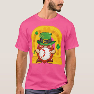 Cute Gnomies Happy St Patricks Day Funny Baseball T-Shirt