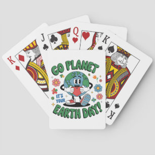 Cute Go Planet Its Your Earth Day 2026 Playing Cards