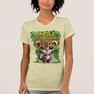 Cute Go Wild Leopard Wildlife Kitty Cat Nature 🐆 T-Shirt