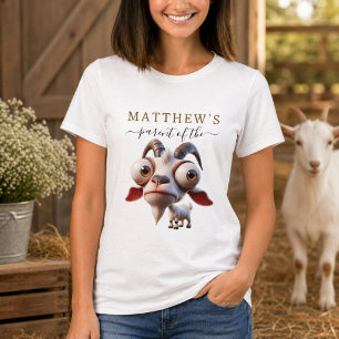 Cute Goat Farm Animals 2nd Birthday Party T-Shirt