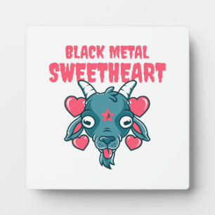 cute goat head baphomet plaque