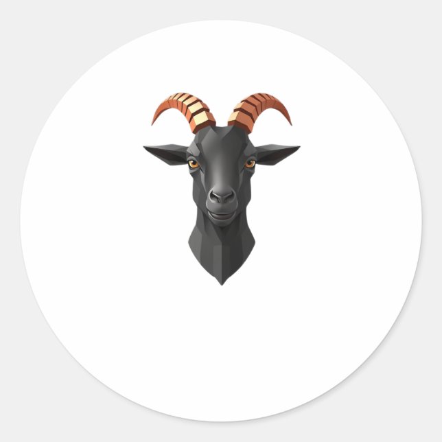 Cute Goat Hear 3d - Animals World Sticker  (Front)