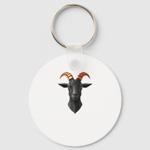 Cute Goat Hear 3d - Animals World Sticker Key Ring