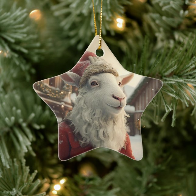 Cute Goat Ornament Decor, Gifts for Goat Lovers  (Tree)