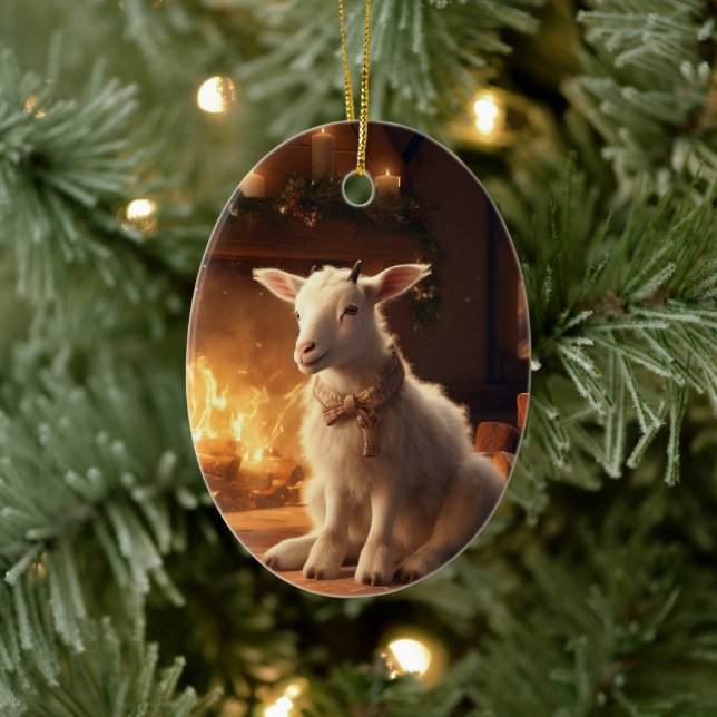 Cute Goat Ornament Decor, Gifts for Goat Lovers  (Tree)