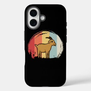 Cute Goat Retro iPhone 16 Case