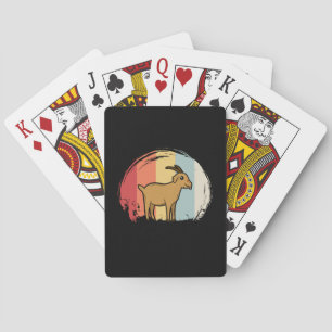 Cute Goat Retro Playing Cards