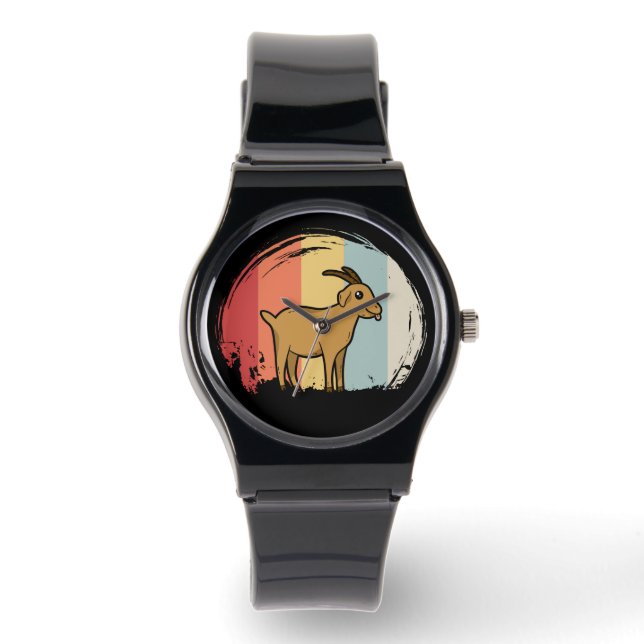 Cute Goat Retro Watch (Front)