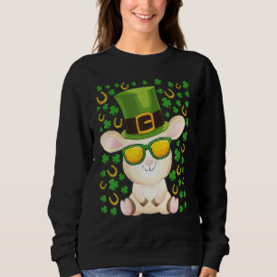 Cute Goat St Patricks Day Hat Shamrock Goat Sweatshirt