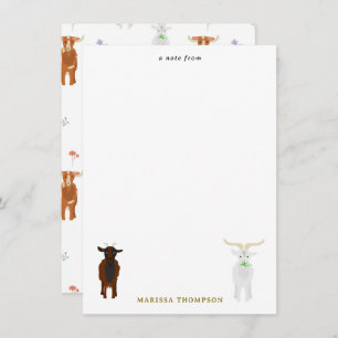 Cute Goats Farm Animals Card