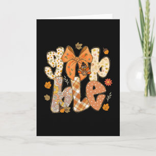 Cute Gobble Gobble Turkey Pilgrim Little Boys Than Card
