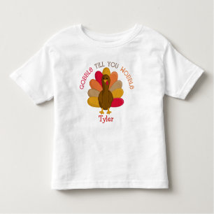 CUTE Gobble Till You Wobble Thanksgiving Day Shirt