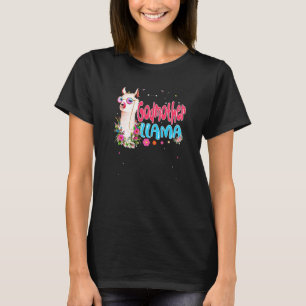 Cute Godmother Llama Mother's Day Women Birthday T-Shirt