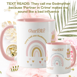 Cute Godmother Partner in Crime Bad Influence Gift Mug