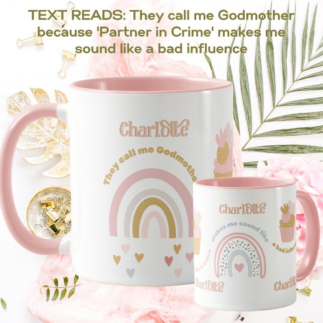 Cute Godmother Partner in Crime Bad Influence Gift Mug (Creator Uploaded)