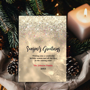 Cute Gold Glitter Marble Art Christmas New Year