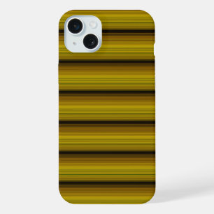 Cute golden black stripes iPhone 15 plus case