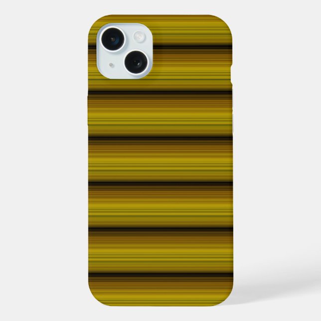 Cute golden black stripes iPhone case (Back)