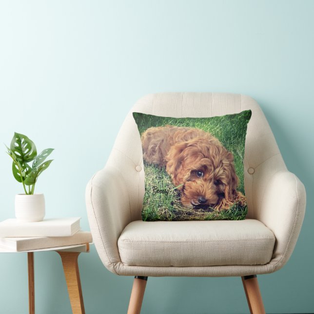 Cute Golden Doodle Cushion (Chair)