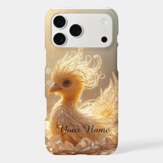Cute Golden Fantasy Creature Monogram Phone Case