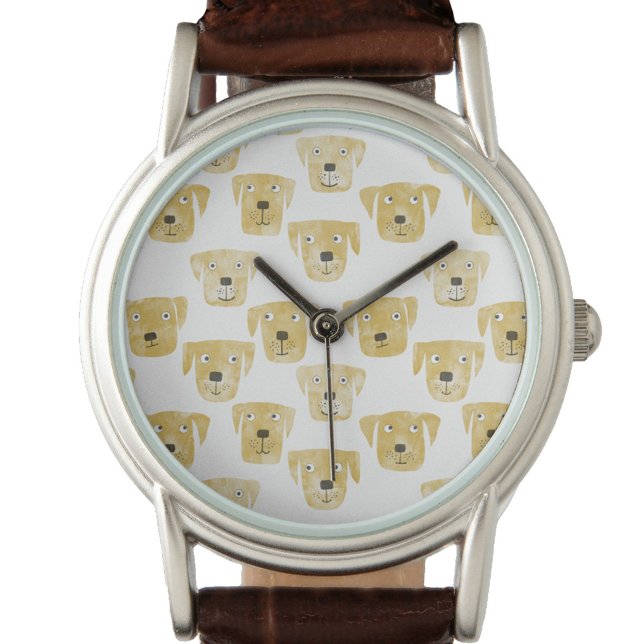 Cute Golden Labrador Retriever Dog Watch (Golden Labrador Retriever Dog watch)