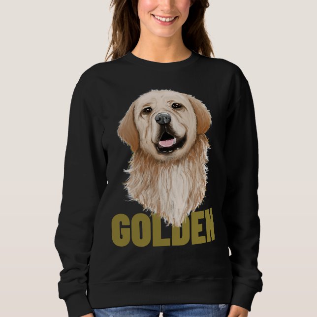 Cute Golden Labrador Retriever Sweatshirt (Front)