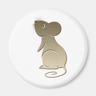 Cute Golden Mouse Magnet