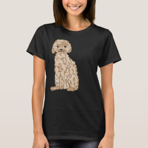Cute Golden Poodle Doodle Dog T-Shirt