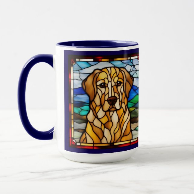 Cute Golden Retiever Coffee Mug (Left)