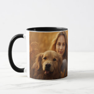 Cute golden retriever Best Dog Mum Ever coffee Mug