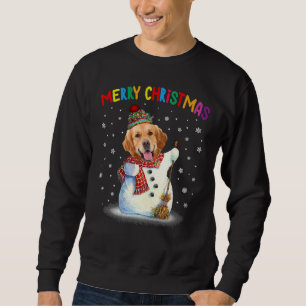 Cute Golden Retriever Christmas Pajama Sweatshirt