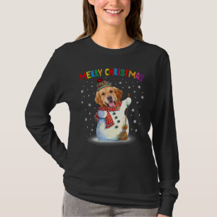 Cute Golden Retriever Christmas Pajama T-Shirt