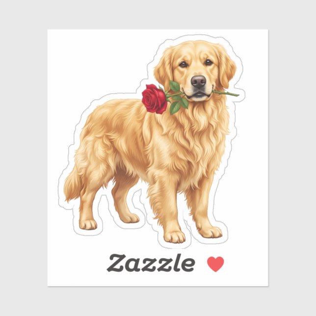‏Cute Golden Retriever Dog (Sheet)