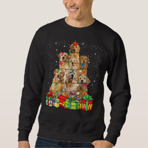 Cute Golden Retriever Dog Christmas Sweatshirt